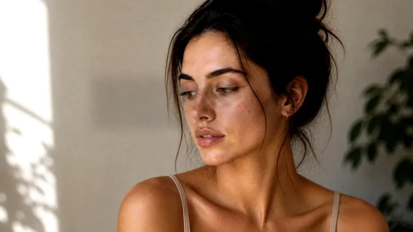 How skin can look smooth in soft natural lighting while real skin texture remains visible